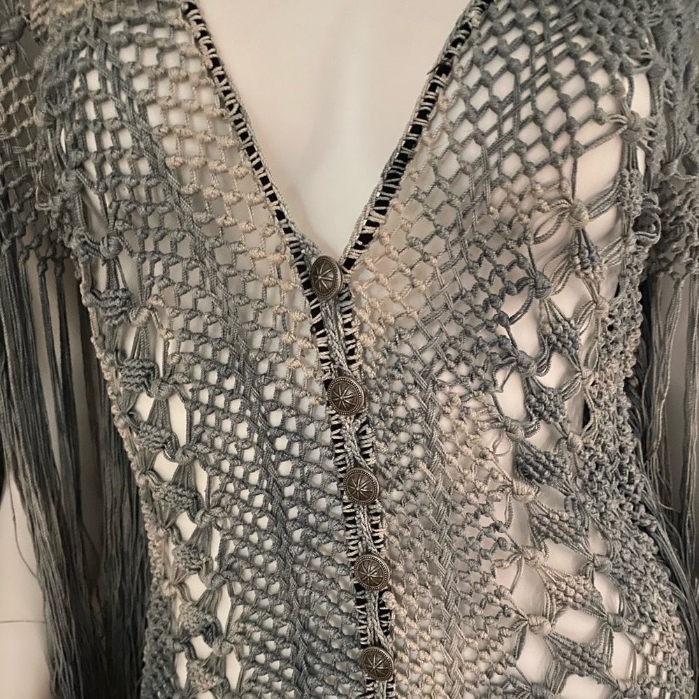 hand crocheted cardigan custom made - Picture 7 of 10